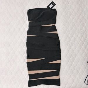 Bandage Bodycon Midi Dress